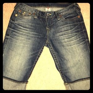 True Religion knee length shorts